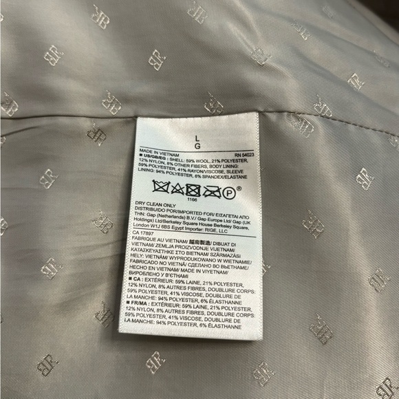 ❄️Banana Republic❄️ Wool Coat Women’s Large - Picture 3 of 4